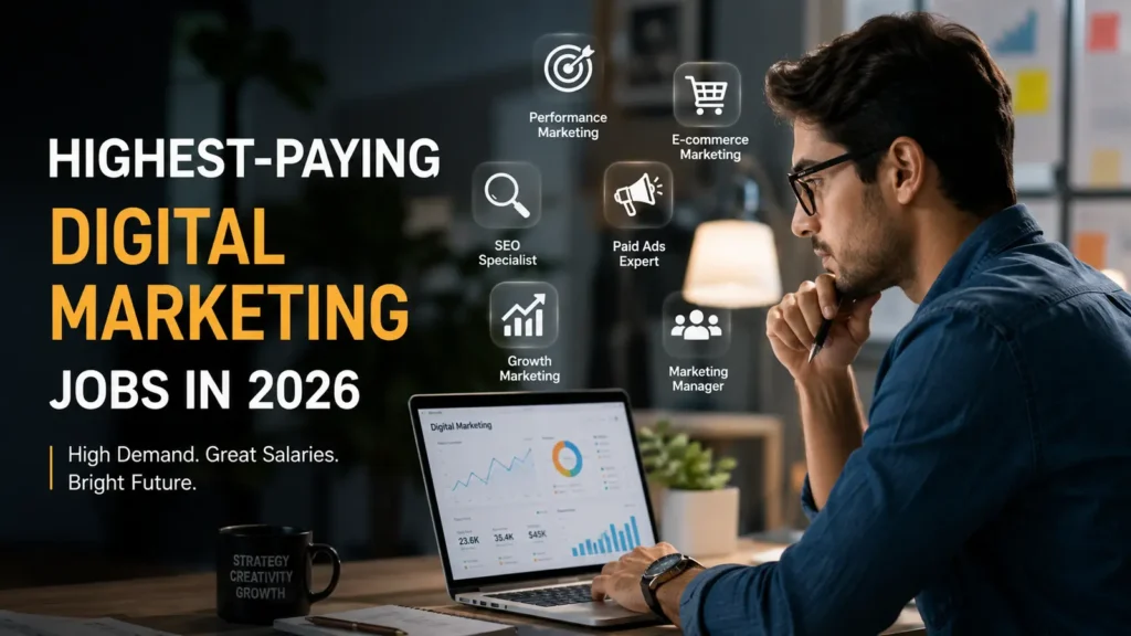 High-Paying Digital Marketing jobs in 2026 you should know