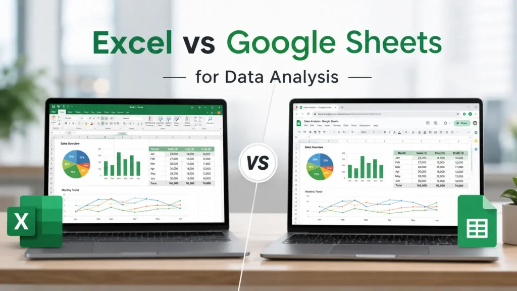 Excel vs Google Sheets for Data Analysis