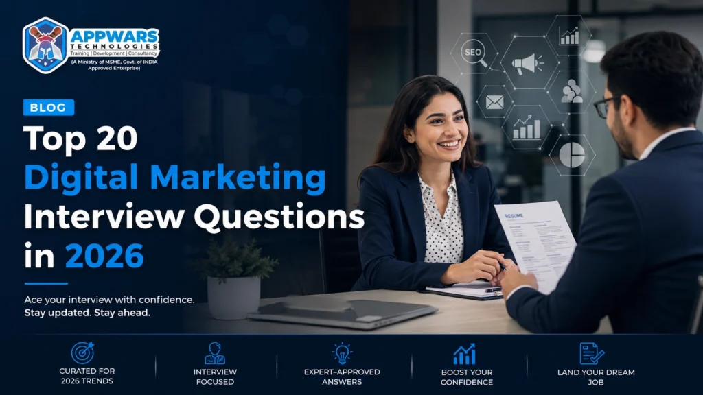top 20 digital marketing interview questions in 2026 Top 20 Digital Marketing Interview Questions in 2026