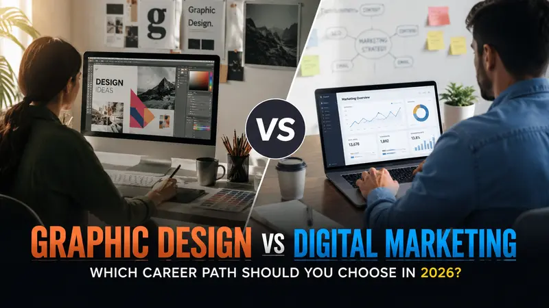 graphic design vs digital marketing