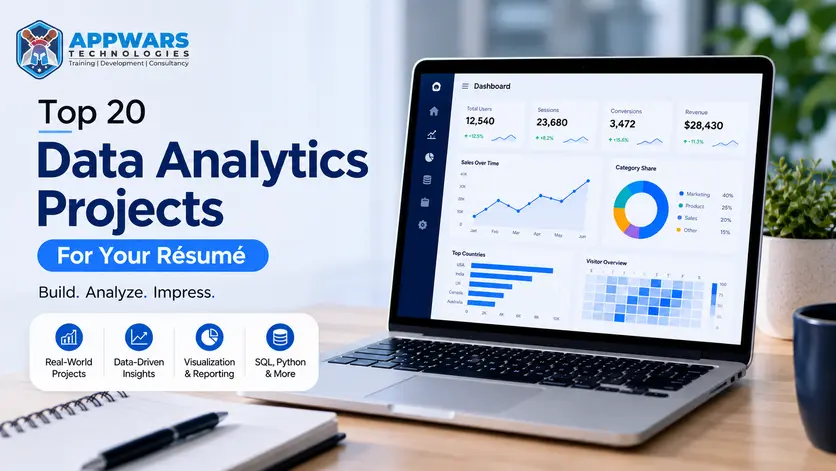 Top 20 data analytics projects for your résumé