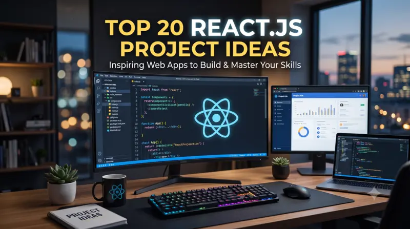 top 20 react js projects ideas