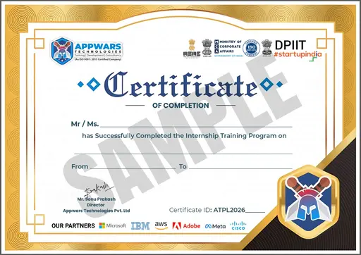 sample certificate
