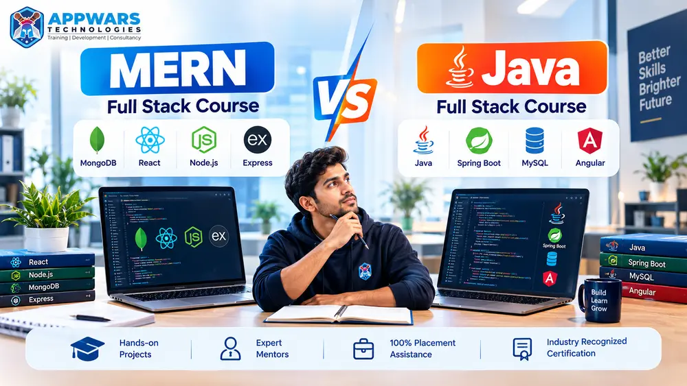 MERN vs Java full stack course